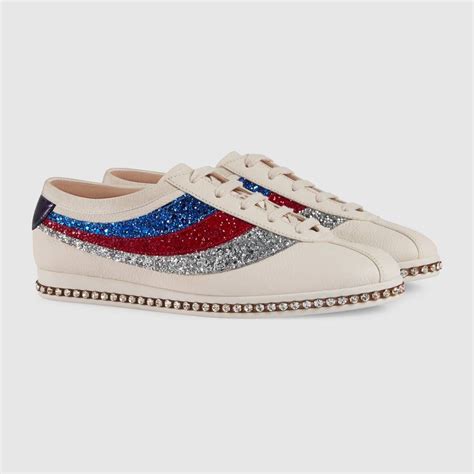 gucci falacer sneaker with glitter sylvie web|Gucci Wmns Falacer 'Glitter Sylvie Web .